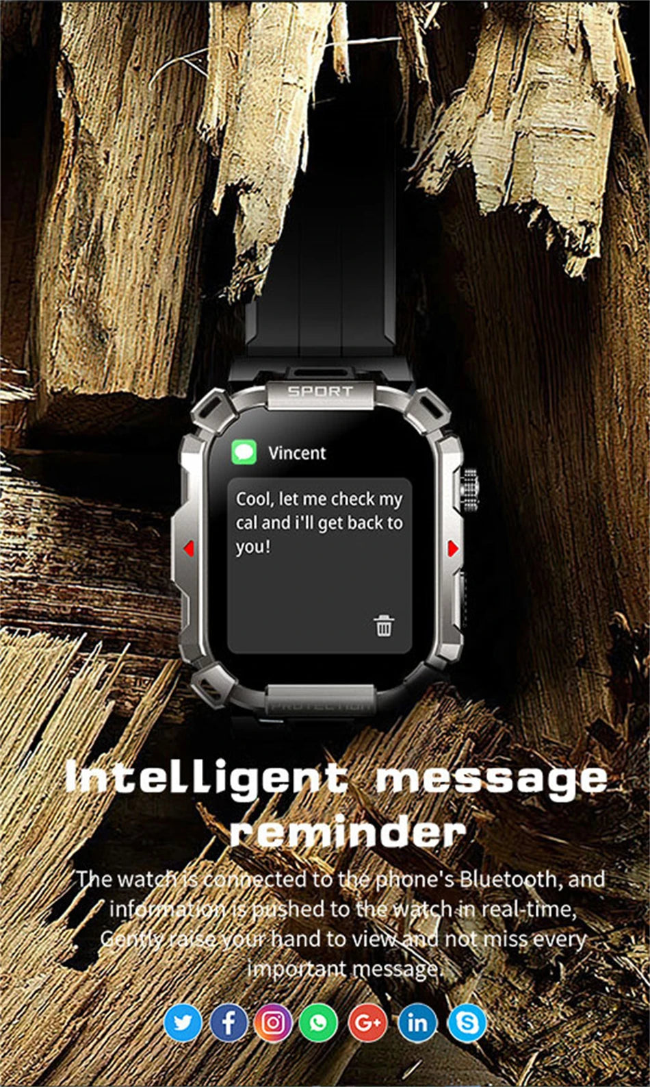 2.01 Inch HD Screen Smartwatch Men Health Monitoring Sports Fitness Tracker IP68 Waterproof Smart Watch 2024 New For Android IOS