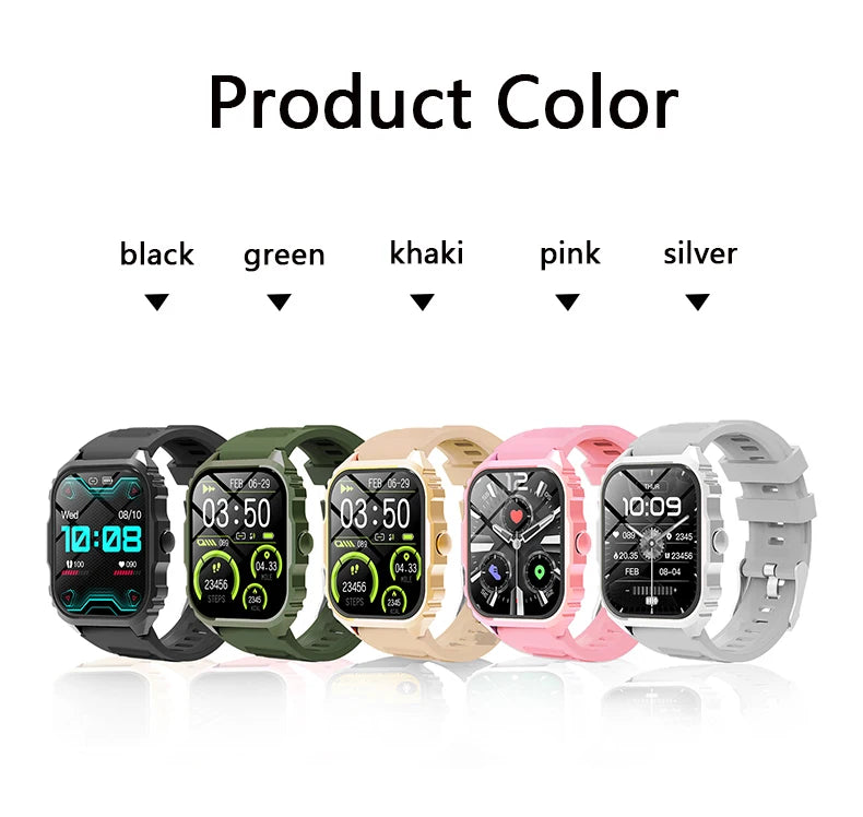 2024 SmartWatch Android Phone 1.83" Color Screen Full Touch Custom Dial Smart Watch Women Bluetooth Call Smart Watch Men NEW