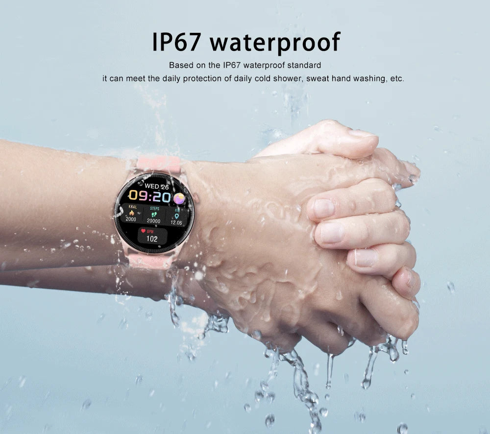 Timethinker Bluetooth Smart Watch 2024 Men 1.3 inch HD Screen Waterproof Women Smartwatch Sport  Health Monitor for Android IOS