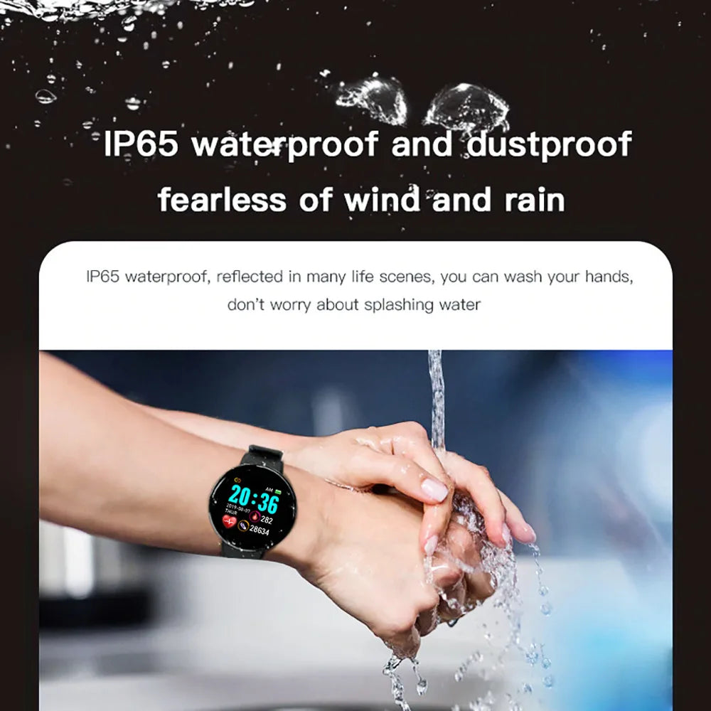 New D18 Smart Watch Men Women Sport Fitness Smartwatch Blood Pressure Waterproof Digital Watches Tracker For Ios Android IPhone