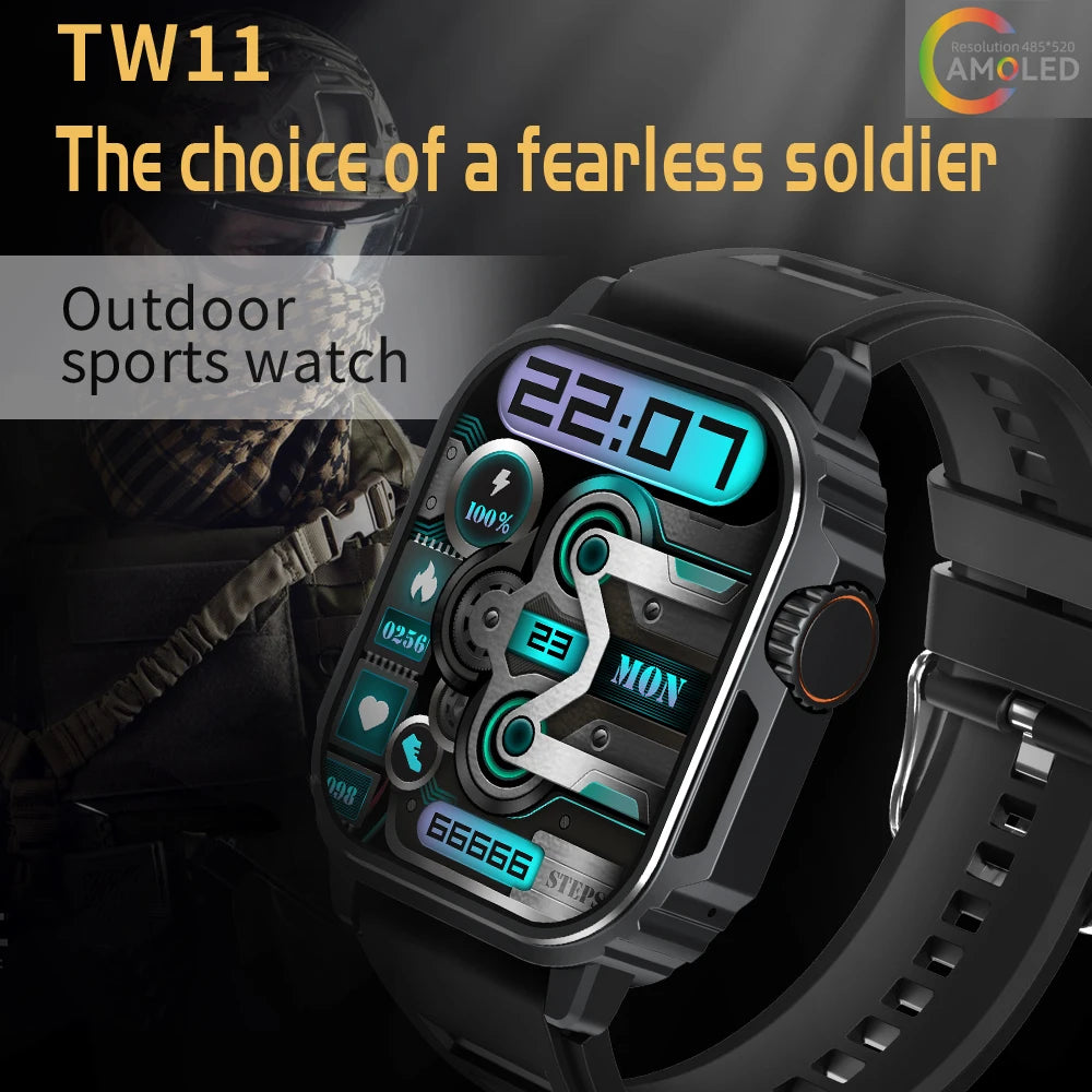 2024 New Smart Watch Men 485*520 HD Screen Compass GPS Sports Tracking Fitness Watch AI Voice Bluetooth Call SmartWatch Women