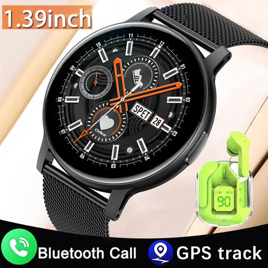 2024 New Bluetooth Call Smart Watch Men 100+ sport modes GPS Track 100+Dial IP68 Waterproof Smartwatch Women +Bluetooth headse