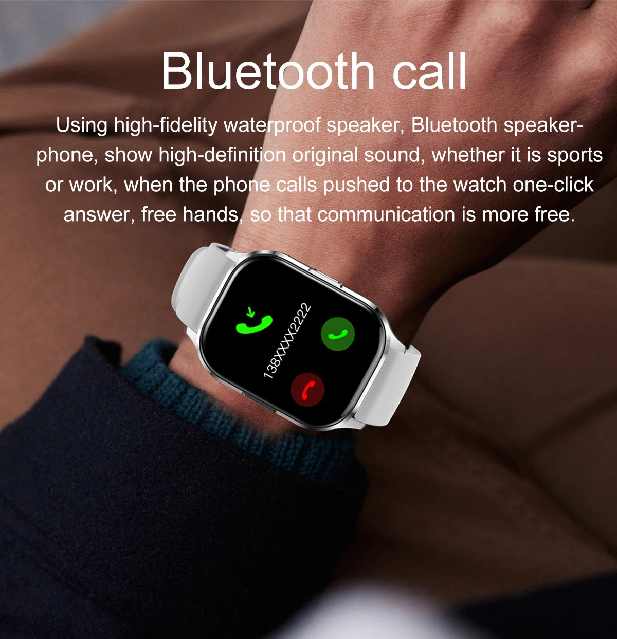 2024 New Smart Watch For Men AMOLED High Definition Screen Bluetooth Call Heart Rate Fitness Sports Waterproof Smartwatch reloj