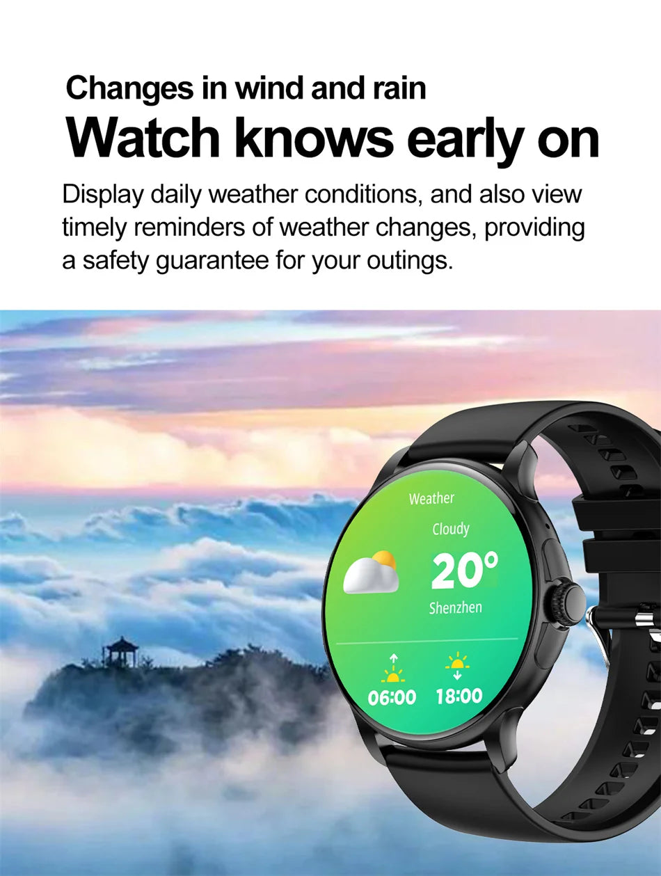 2024 Smartwatch Women 466*466 AMOLED 1.43" HD Screen Always Display Time Bluetooth Call IP67 Waterproof Sports Smart Watch Men