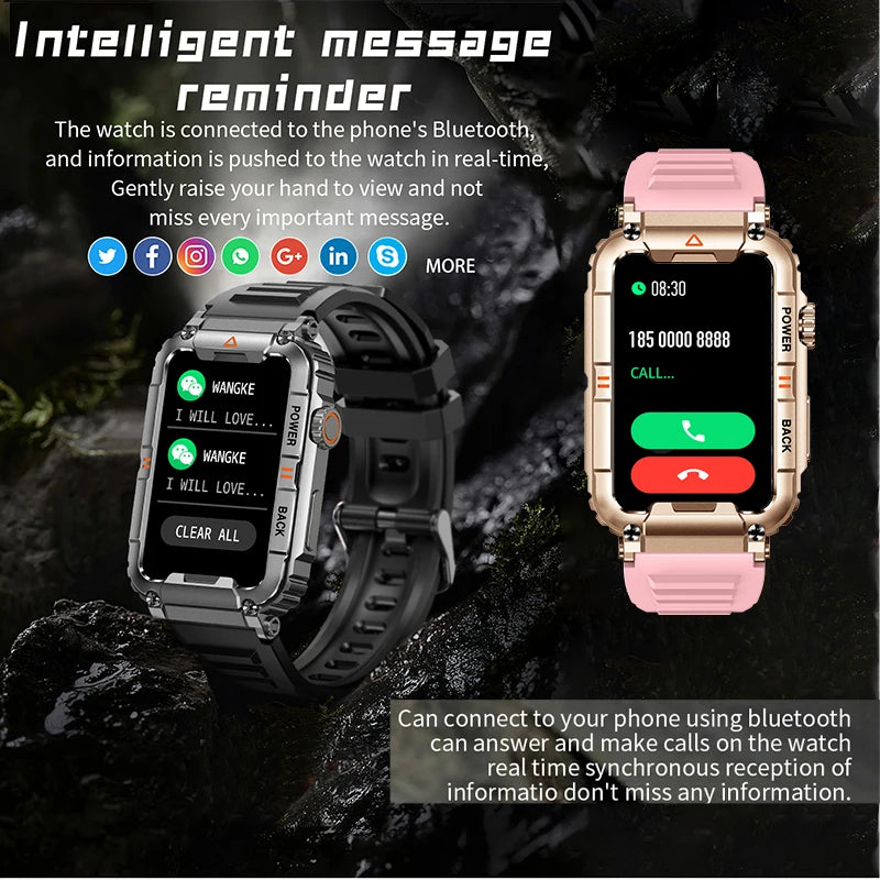 2024 New 1.57"200 * 320 high-definition screen smart watch for men IP68 waterproof watch AI voice Sport fitness men's smartwatch