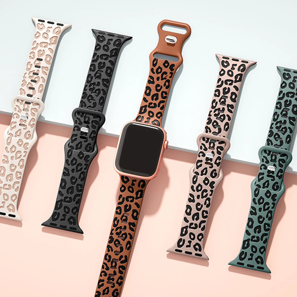 Engraved Strap For Apple Watch Band 45mm 44mm 42mm 41mm 40mm 49mm 44 mm Silicone Correa Bracelet Series 8 9 7 SE 6 5 4 3 Ultra 2