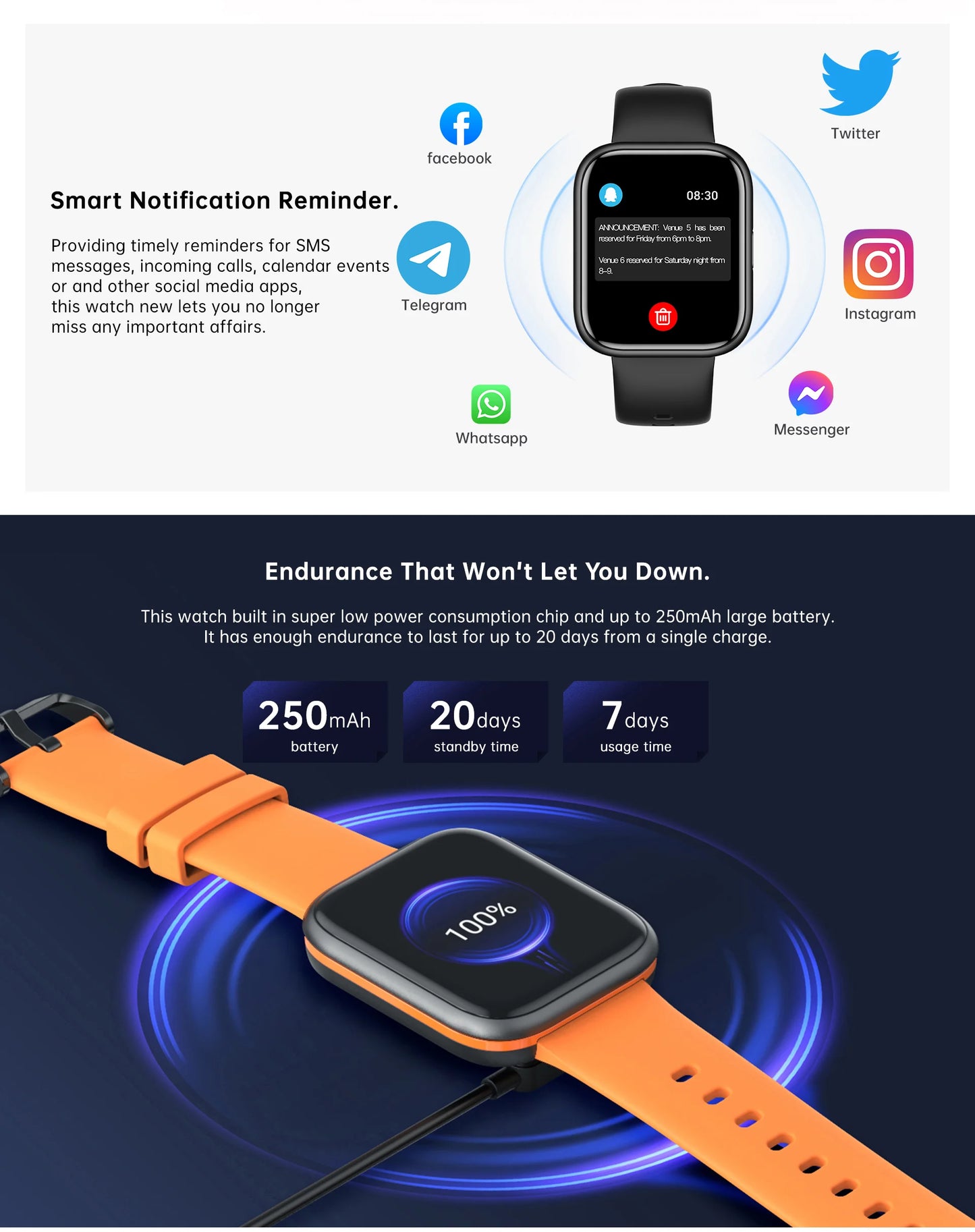 LIGE Original Smart Watch Men Women NFC Smart Bracelet Sport Fitness Waterproof 1.91 inch Men Smartwatch For XIAOMI Android IOS