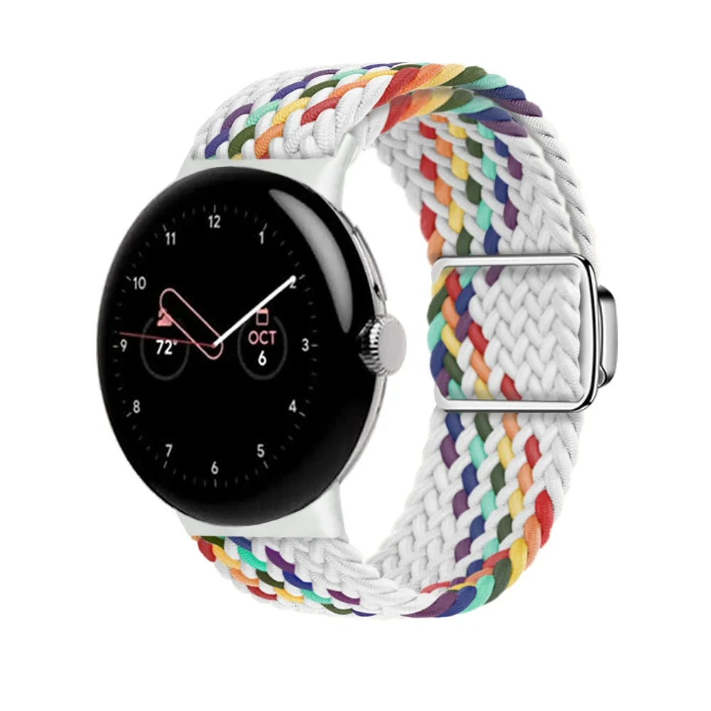 Nylon Braided Magnetic Strap for Google Pixel Watch 2 Band Replacement Belt Wristband Fabric Bracelet Pixel Watch 2 Accessories