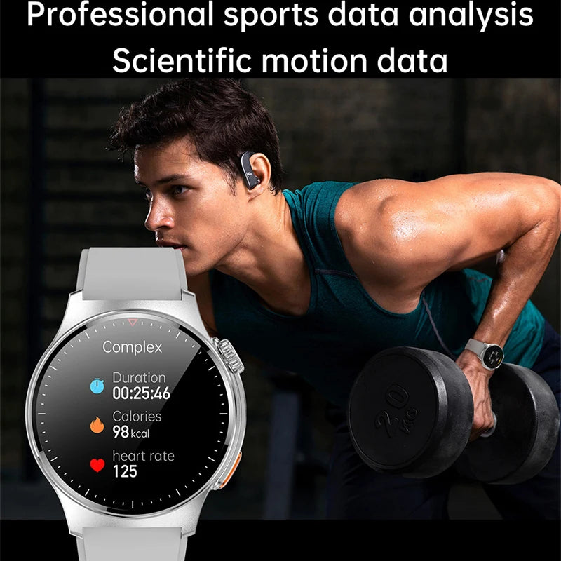 NFC GPS Tracking ECG PPG Men Smart Watch Voice GPS Fitness Track Watches Men Women Bluetooth Call Smartwatch For huawei 2024 NEW