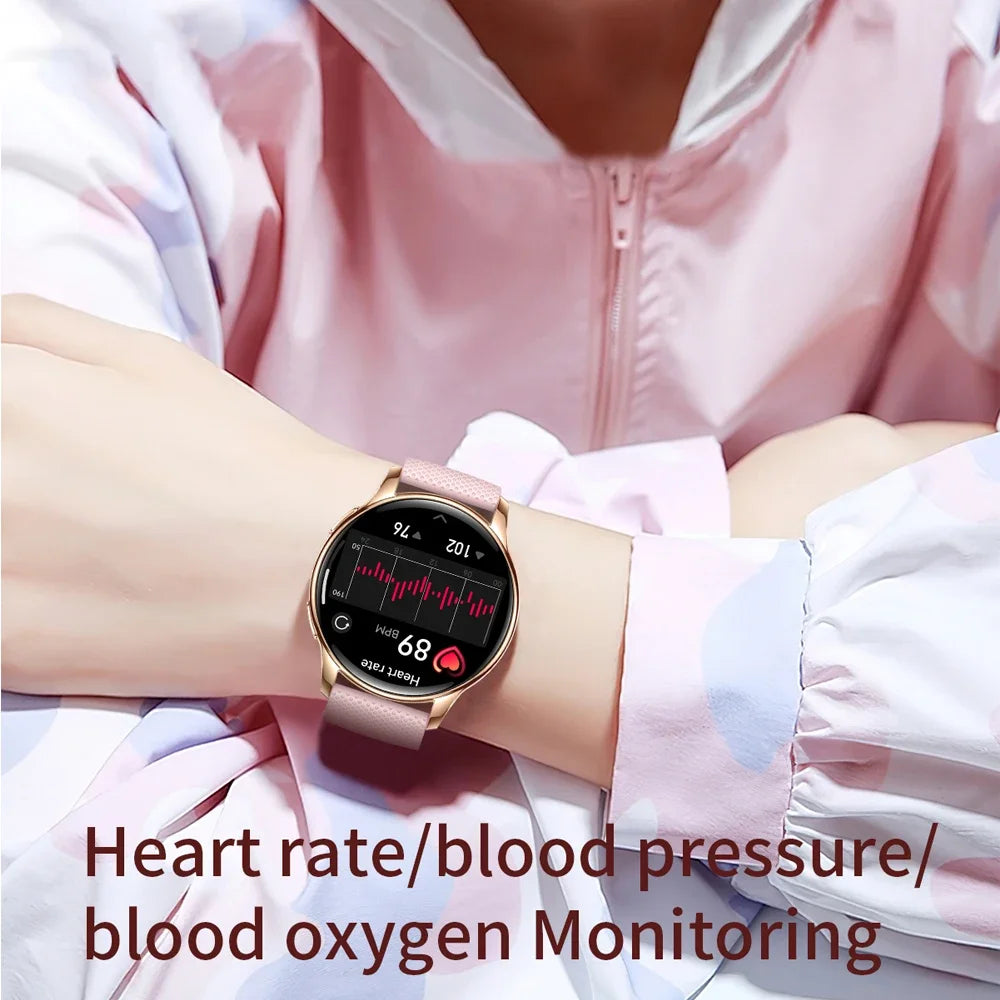 2024 New Bluetooth Call Smart Watch Women Men 1.32 " AMOLED 466*466 HD Pixel Display Heart Rate Blood Pressure Smartwatch Woman