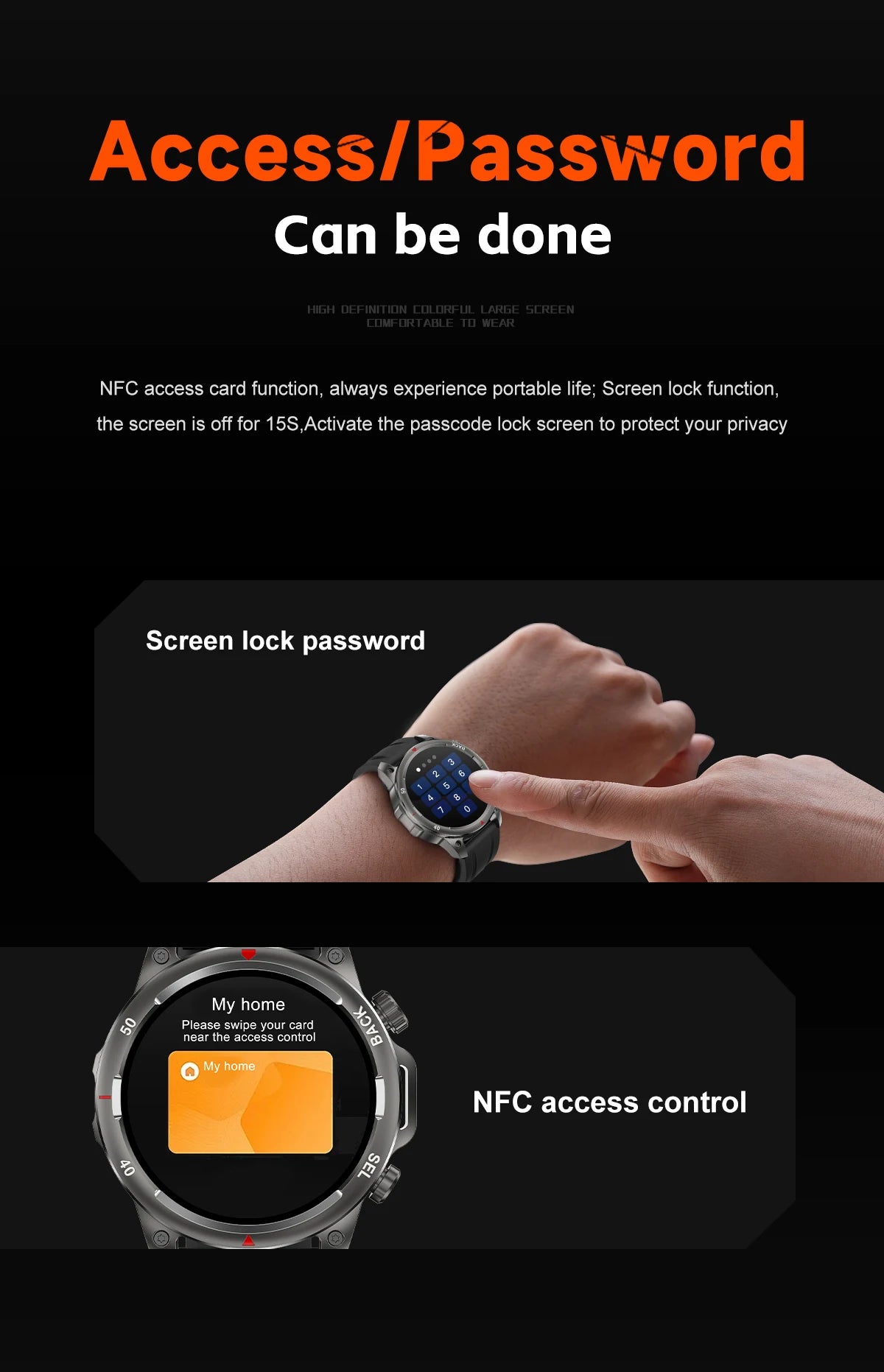 2024 Smart Watch Men GPS NFC Full Circle Touch Screen Bluetooth Call Men Smartwatch Waterproof Sport Activity Fitness Watch+Box