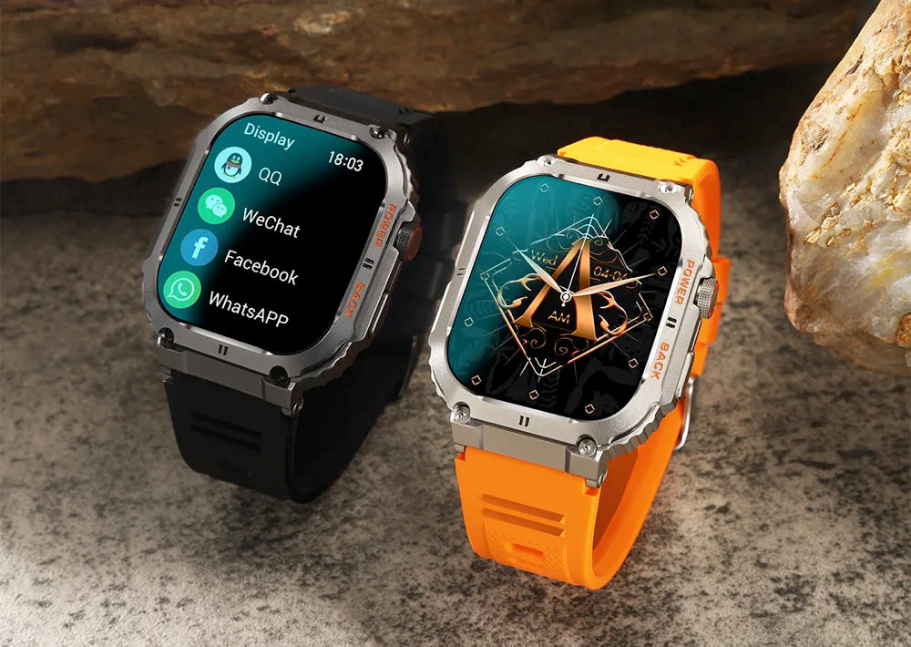 New 2024 Smart Watch Men 1.96 IPS Heartrate Blood Oxygen Waterproof 400mAh Outdoor Timer Weather Sport Smartwatch Women Sleep