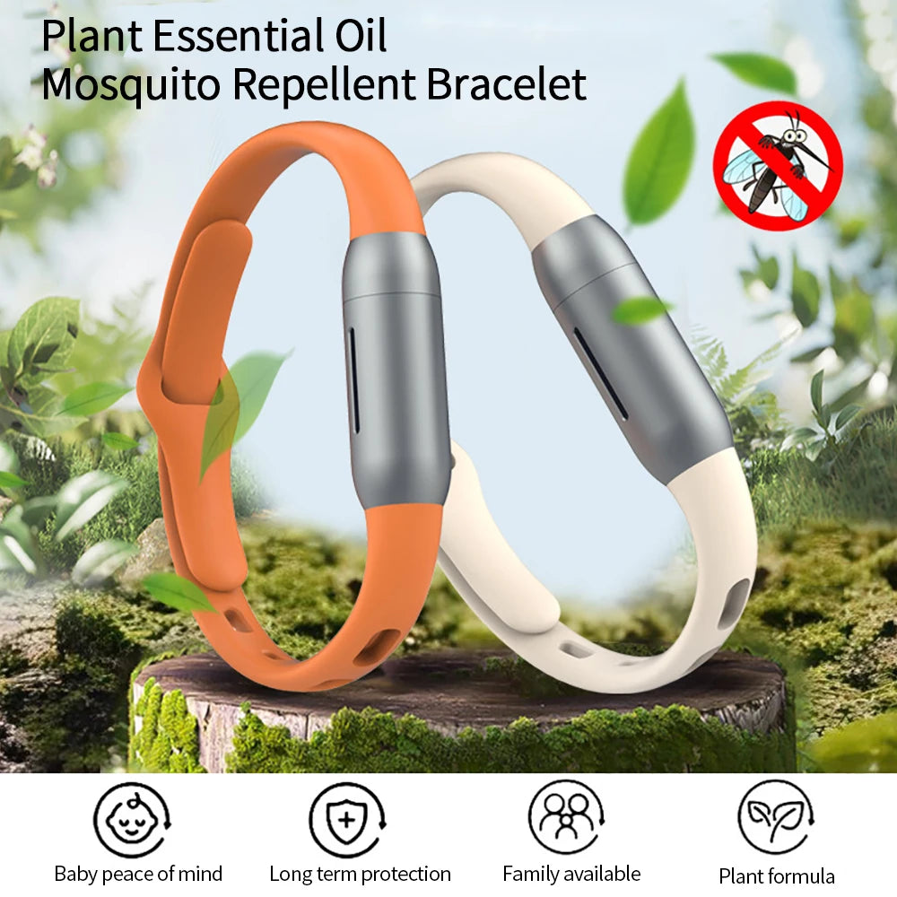 Essential Oil Mosquitoes Repeller Bracelet Anti Mosquitoes Bite Wristband Kids Prevent Mosquitoes Wrist Watch For Indoor Outdoor