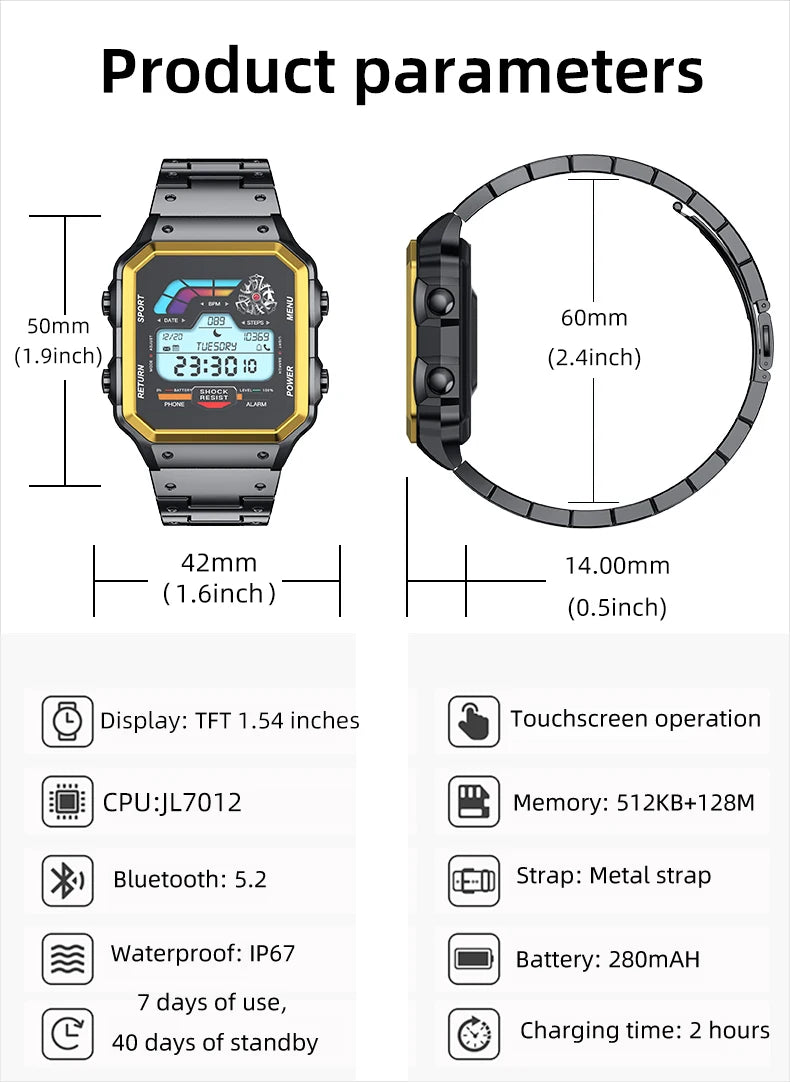 Smartwatch Smart Watch High-end Luxury Man Watch 2024 Aiweile AW38 Waterproof Huawei Xiaomi Fitness Original Bluetooth xiomi