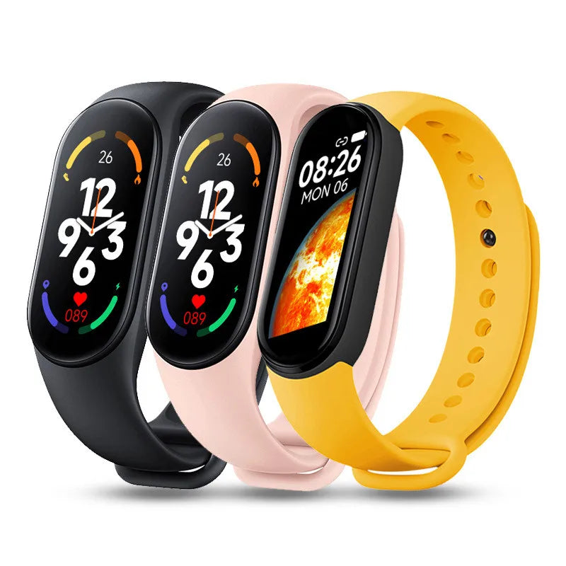 Band 7 Smart Watch Men Women 2023 Bluetooth Smartband Heart Rate Fitness Tracker Fashion Sports Smart Bracelet for Android IOS