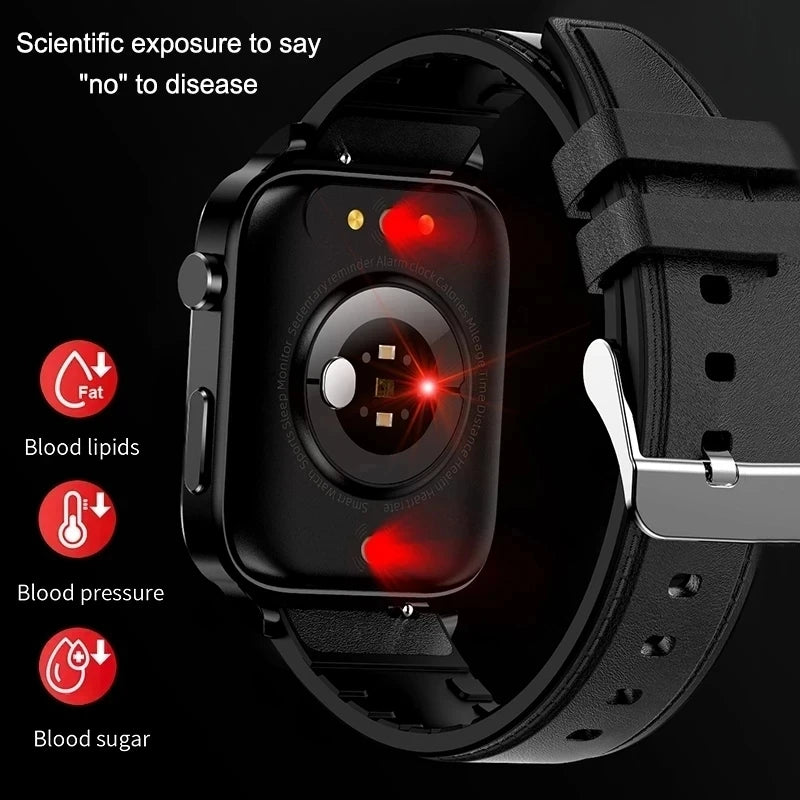 Blood Sugar Smart Watch Men Sangao Laser Treat Health Heart Rate Blood Pressure Sport Smartwatch Women Health Monitoring Watches