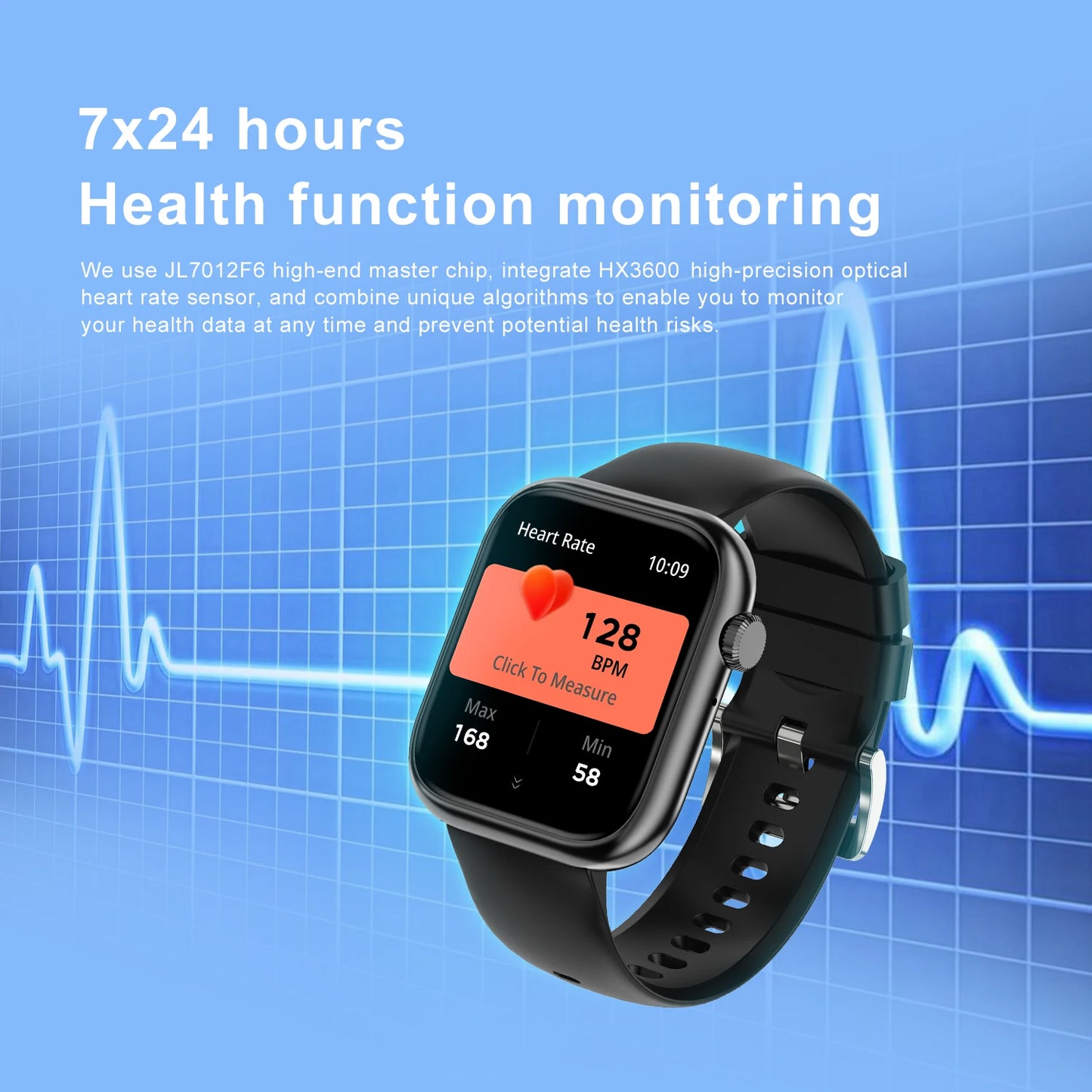 2024 HD Bluetooth Call Men Smartwatch 100+ Sport Modes Waterproof Heart Rate Blood Oxygen Sports Tracking Women's smartwatch