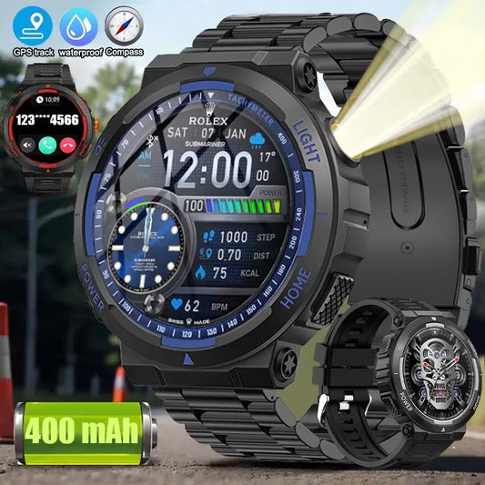 2024 New For Huawei Smart Watch Men Bluetooth Call LED Lighting Heart Rate Track 400 mAh Battery 3ATM IP68 Swimming Smart Watch