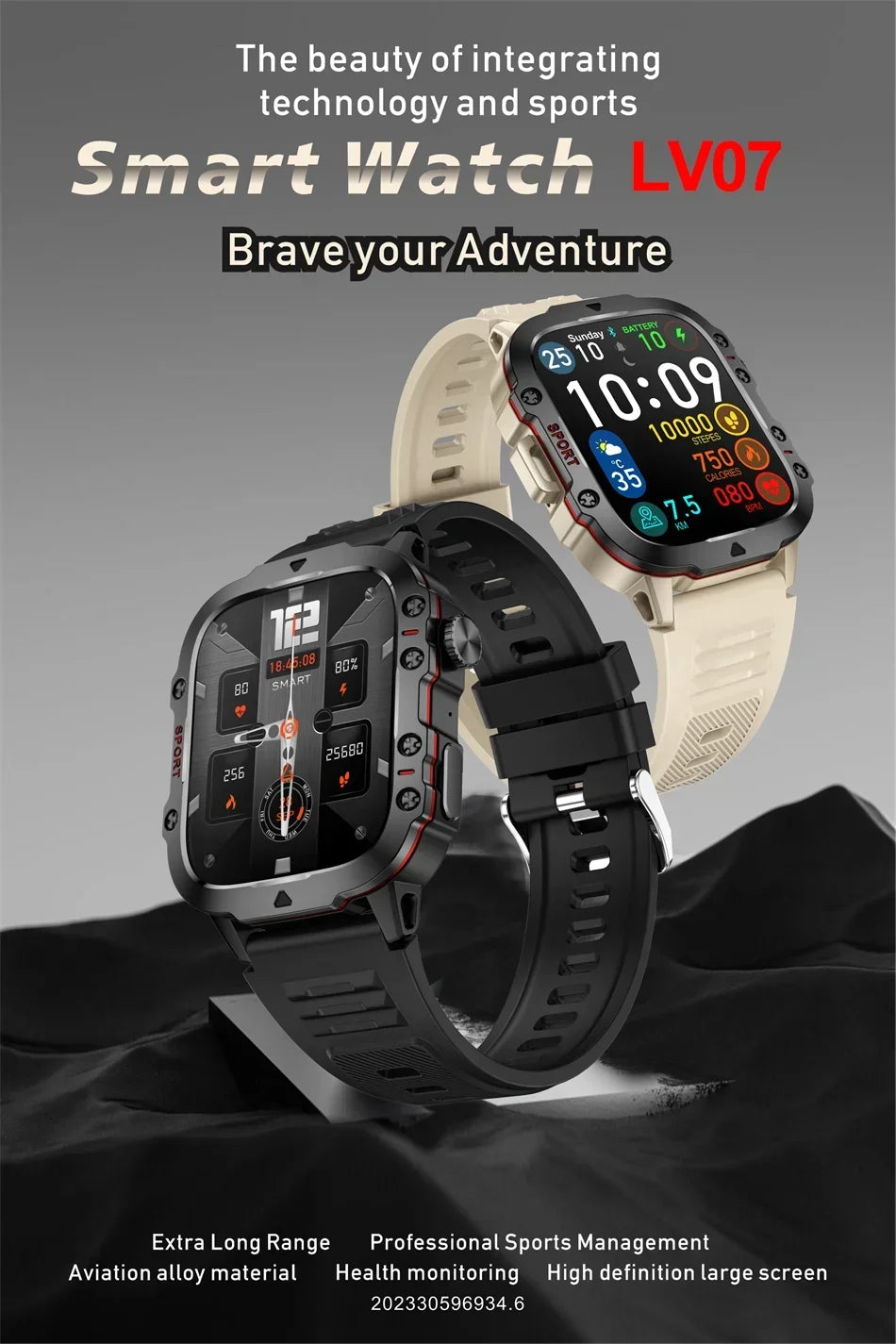 2024 New Smart Watch 1.96" Screen 420 MAh Bluetooth Call Voice Assistant Watch Sports Fitness 3TAM Waterproof Smartwatch For Men