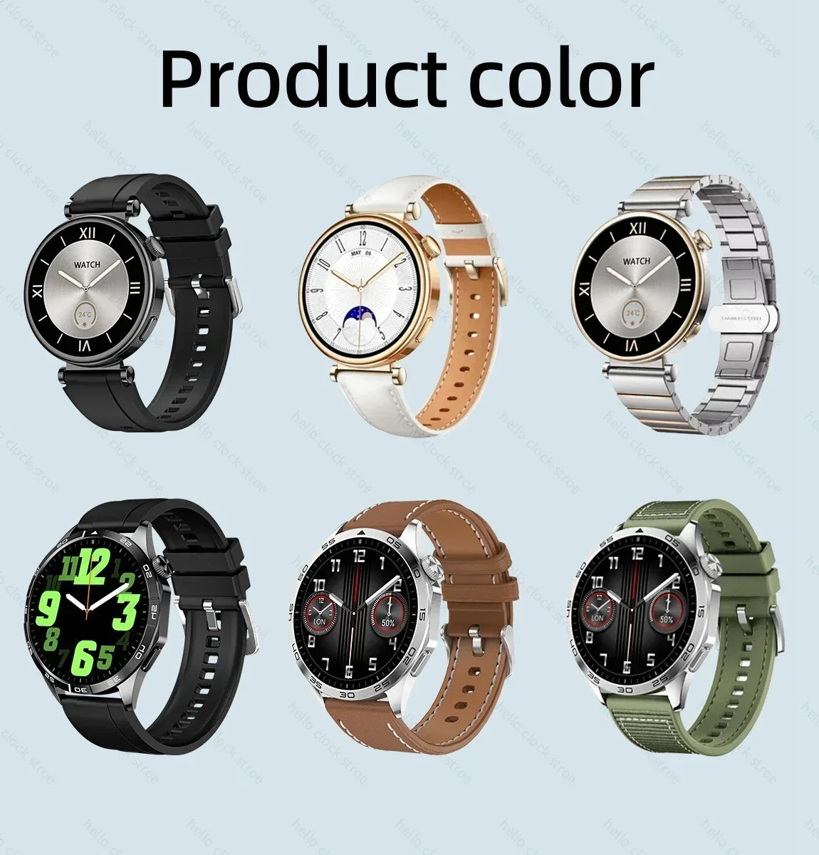 Smartwatch 2024 New For Huawei GT 4 Pro HD AMOLED NFC Compass ChatGPT Dial Bluetooth Call Wireless Charge Smart Watch Men Women