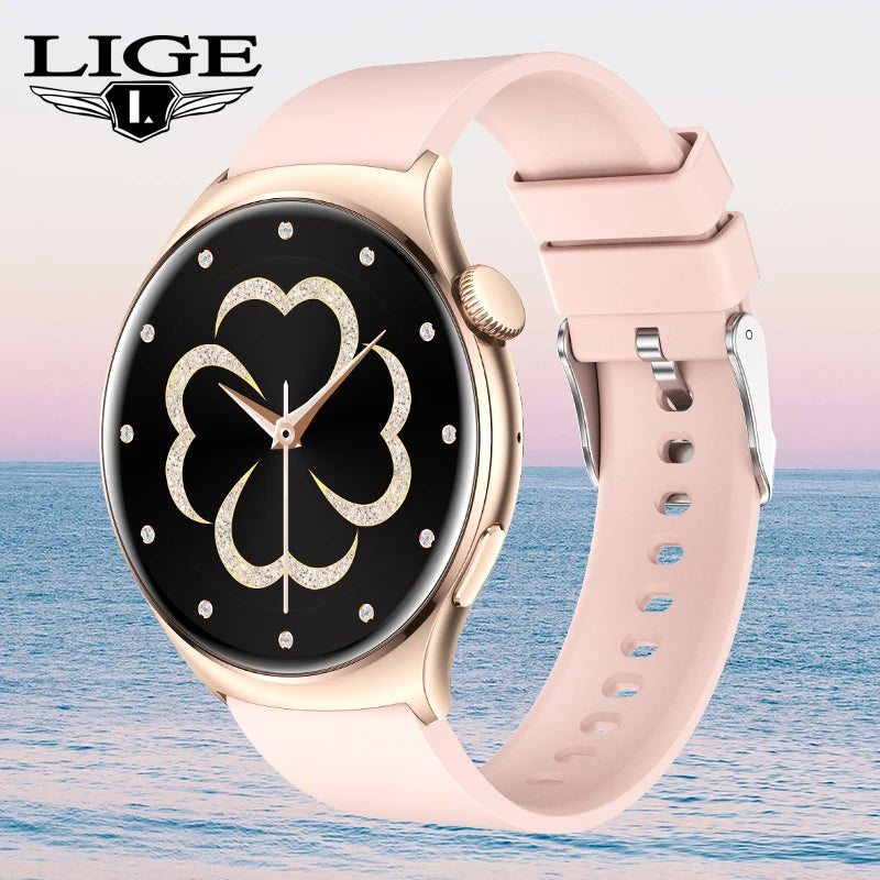 LIGE New 1.43 Inch AMOLED Screen Smart Watch 2024 Bluetooth Call Watches For Women Health Monitor Sport Fitness Women Smartwatch