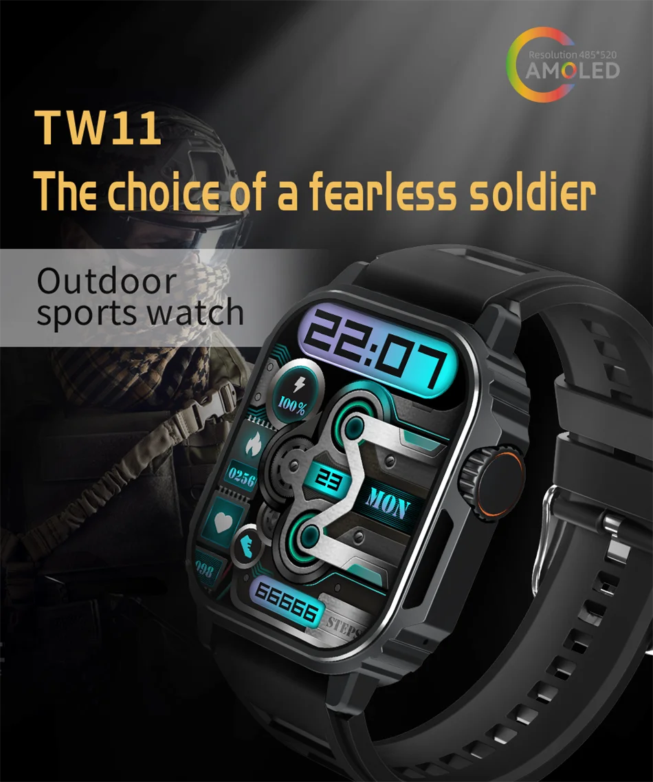 NFC GPS Sports Track Military Outdoor Smart Watch Men Women AMOLED Screen Compass Siri Voice Bluetooth Call Smartwatch 2024 NEW