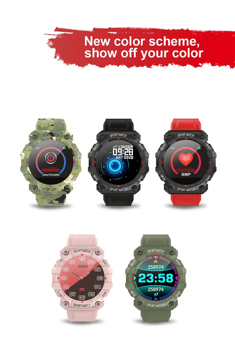 New Smart Watch Men Wome Touch Screen Sports Fitness Bracelets Wristwatch Waterproof Bluetooth Smartwatch FD68S For Android ios