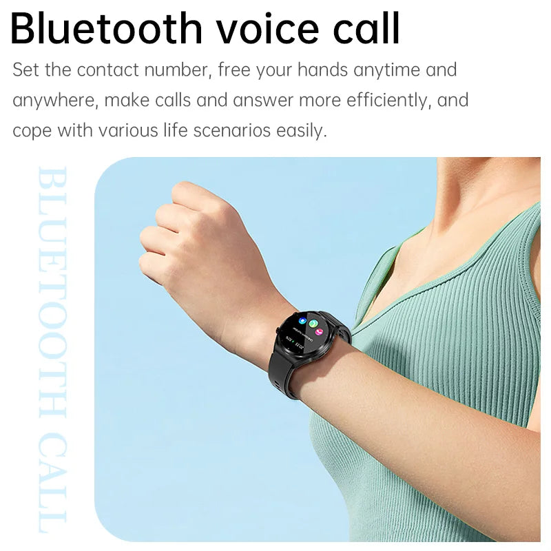 Smart Watch 2024 Bluetooth Call Smartwatch Men Women Blood Sugar Heart Rate Blood Pressure Health IP67 Waterproof Sports Watch