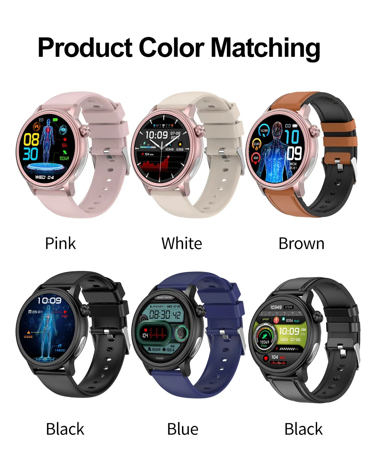 2024 NEW Fitness Tracker Smart Watch With ECG+PPG Men Non-invasive Blood Sugar Lipid Monitoring Bluetooth Call Health Smartwatch