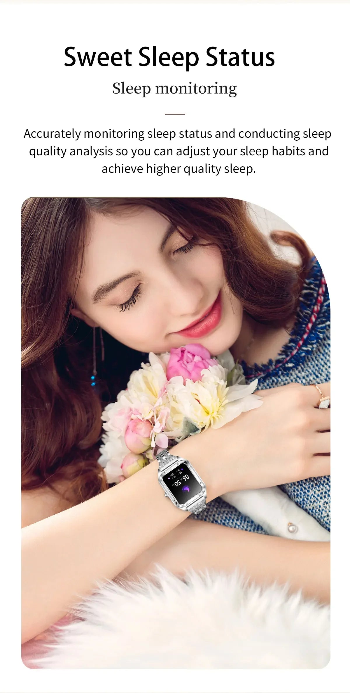 2024 New Lady Fashion Smart Watch Women AMOLED HD Screen GPS Heart Rate Bluetooth Call Waterproof Outdoor SmartWatch For Xiaomi