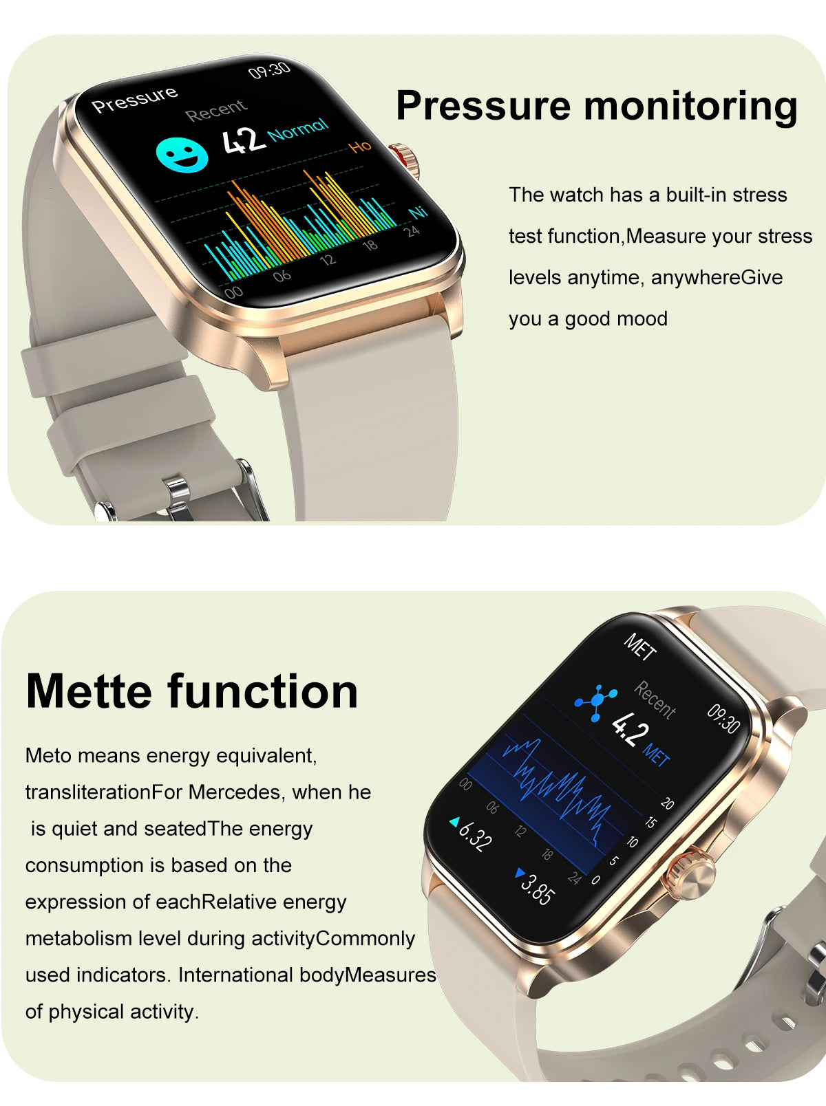 T90 Blood Glucose Blood Oxygen Blood Pressure Heart Rate Monitoring Bluetooth Call Health Fashion Smart Watch For Men Women 2024