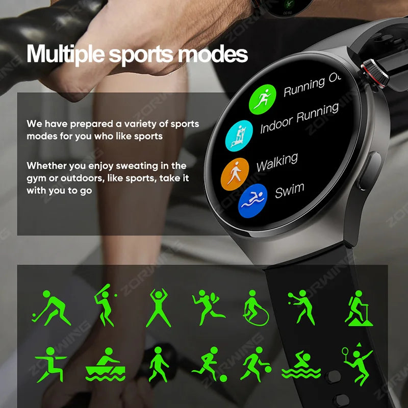 MT26 AMOLED Smart Watch Men Women Bluetooth Call Always on Display Heart rate Wireless Charging Smartwatch for Android IOS 2024