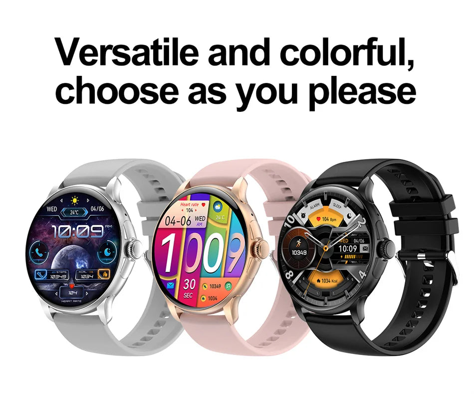 2024 Smartwatch Women 466*466 AMOLED 1.43" HD Screen Always Display Time Bluetooth Call IP67 Waterproof Sports Smart Watch Men