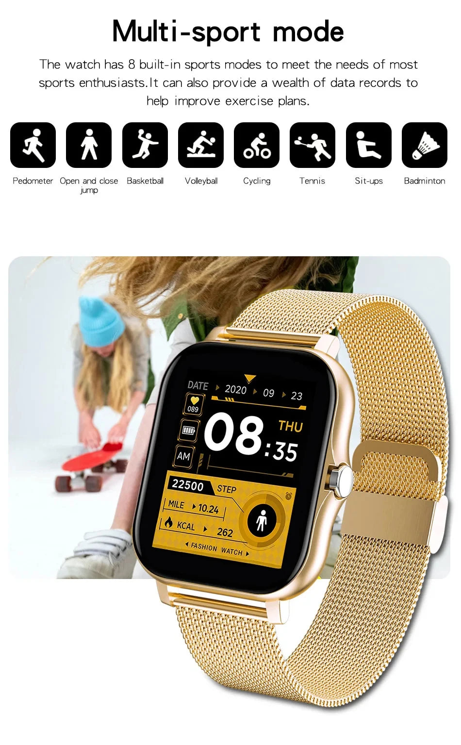 2024 New Smart Watch For Men Women Gift Full Touch Screen Sports Fitness Watches Bluetooth Calls Digital Smartwatch Wristwatch