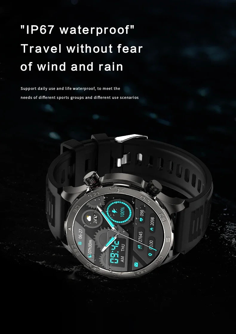 For Huawei Xiaomi GPS Track NFC Smart Watch Men 1.53” HD AMOLED Screen Compass Waterproof Bluetooth Call SmartWatches 2024 New