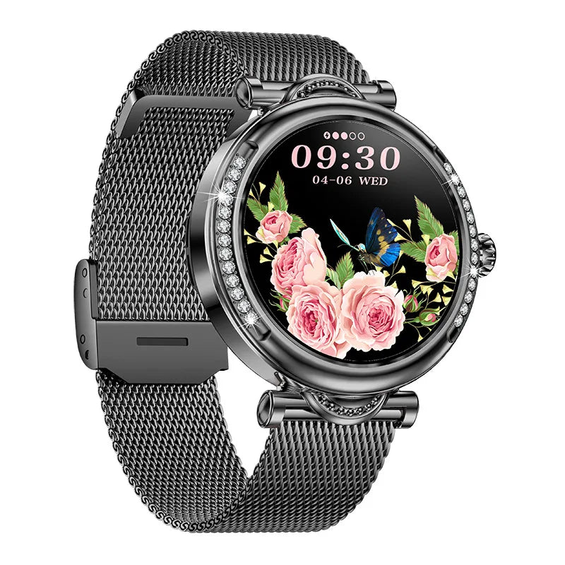 2024 New Fashion Women SmartWatch 366 * 366 AMOLED HD Screen Watch Heart Rate Blood Pressure Smart Watch Women For Android iOS