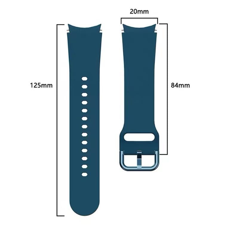 Silicone Strap For Samsung Galaxy Watch 7/6/5/4 40mm 44mm 6 Classic 47mm 43mm Sport WatchBand For Galaxy Watch 5 Pro 45mm Correa