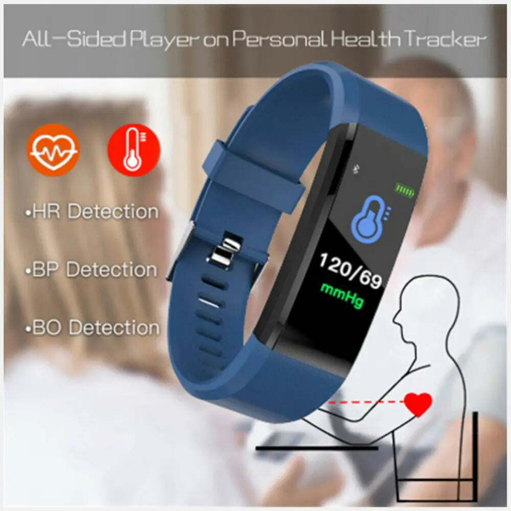 Bracelet Heart Rate Blood Pressure Smart Band Fitness Tracker Smartband Bluetooth-Compatible Wristband For Fitbits Smart Watch