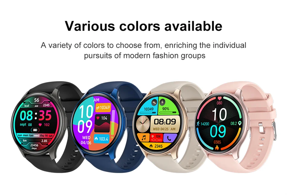 2024 New Smart Watch Women Heart Rate Blood Pressure Multiple Sports modes Fitness Tracker Bluetooth Call Smartwatch Men Lady