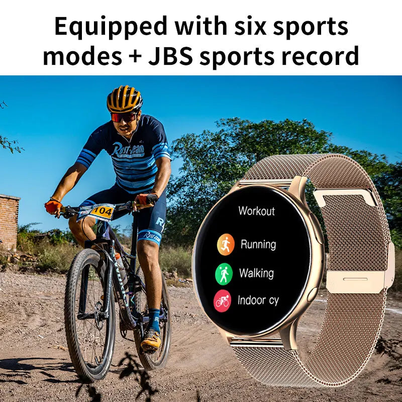 LIGE New Smart Watch 2024 Wireless Charging Smartwatch Bluetooth Calls Watches Men Women Fitness Bracelet Custom Watch Face +Box