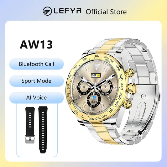 LEFYR AW13 Smart Watch 2024 High-end Men's Smartwatch Men Original Copy Brand Replica Fitness Bluetooth Call Voice Connected