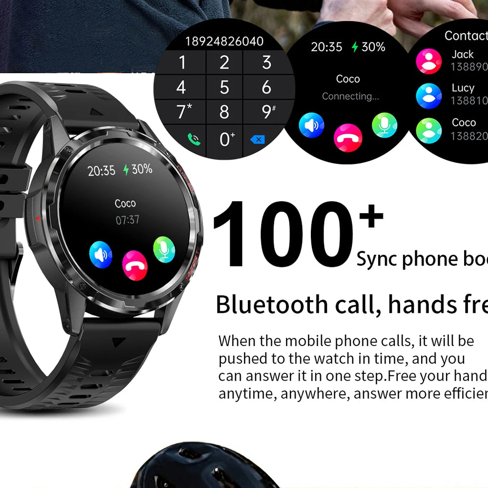 2024 1.32 Inch Blue Tooth Call Smart Watch Music Playing Waterproof Watches Health Monitoring Sport Track Men Women Smartwatch