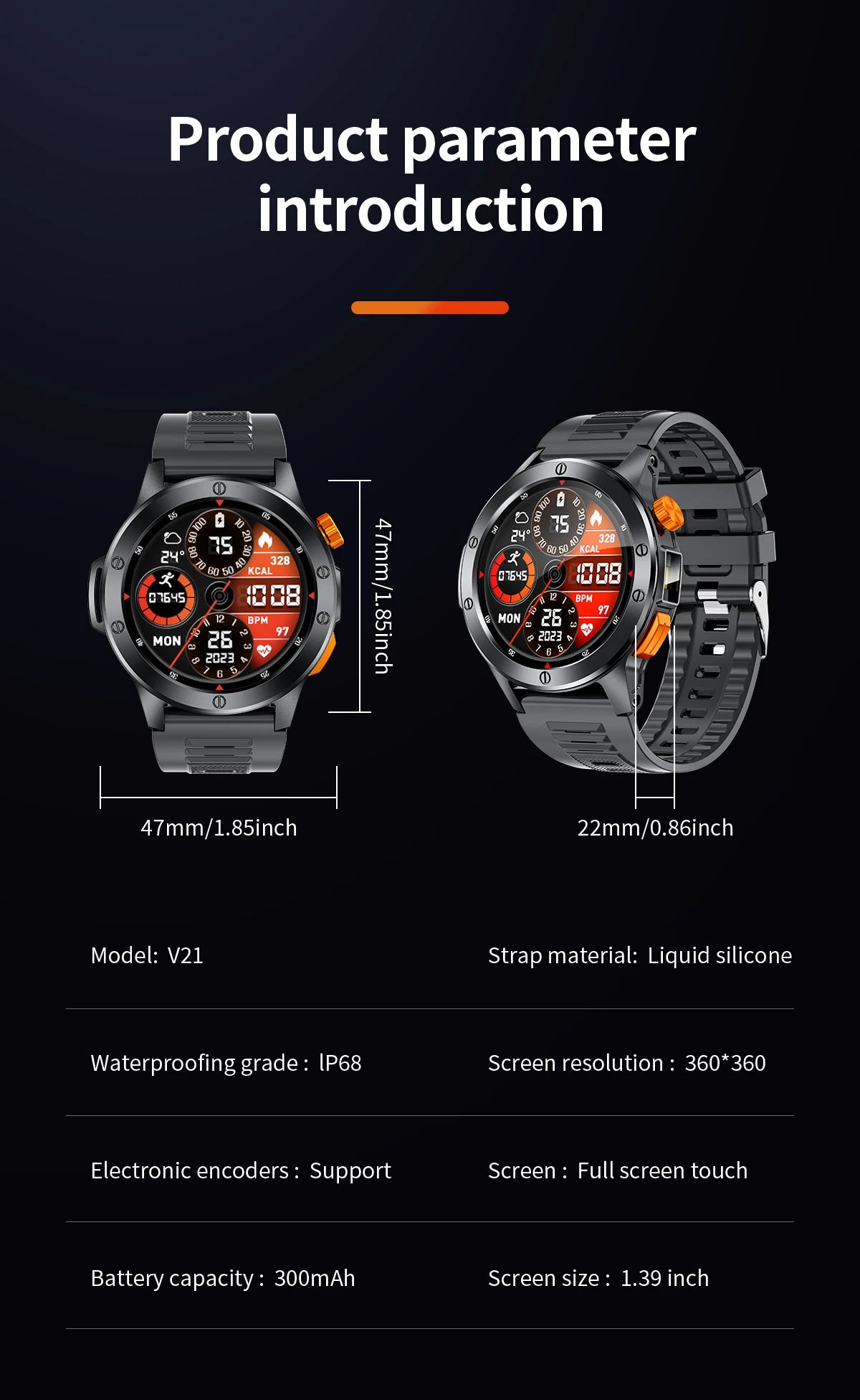 2024 New Smart Watch AMOLED Smart Watch Men with Flashlight Sports Waterproof Fitness Tracker Bluetooth Call Smartwatch Man+Box