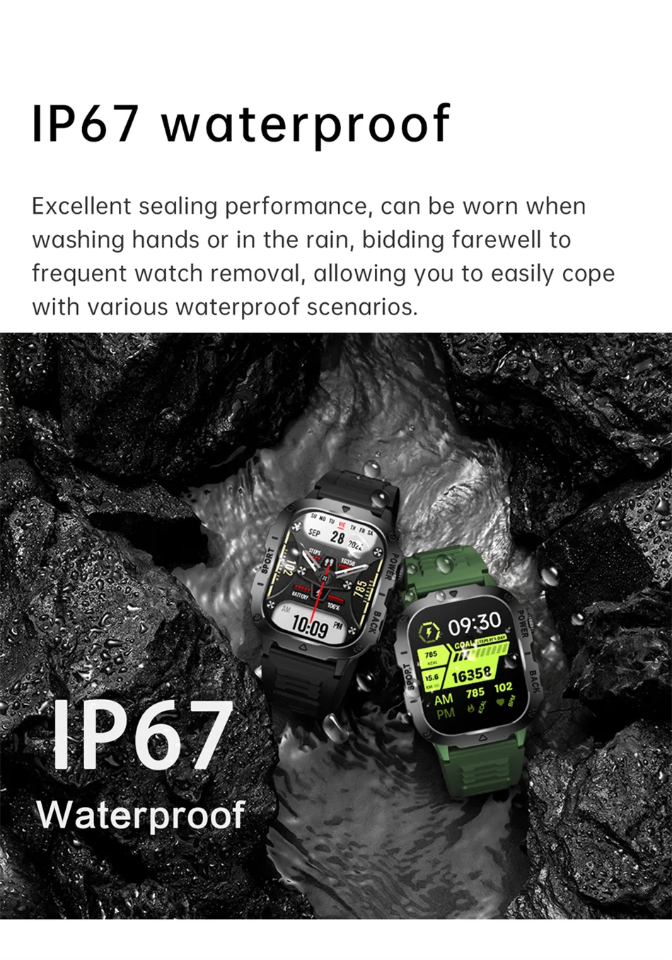 2024 New Military Smart Watch Men 2.01 inch 420mAh Outdoor Sports Fitness Tracker Health Monitor Waterproof BT Call Smartwatch F