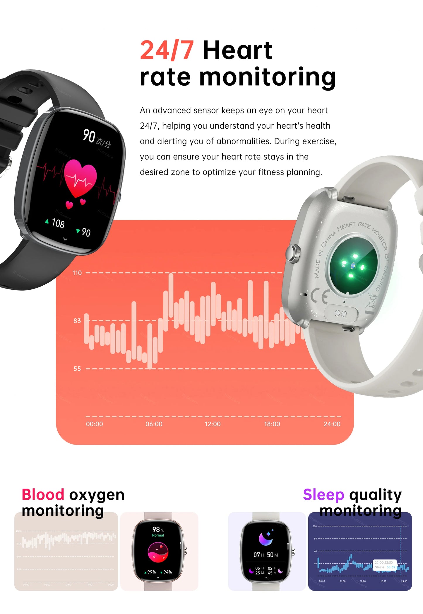 2024 Smartwath Woman Sports Clock Bluetooth SOS NFC Waterproof IP68 Wine Barrels Shape Portuguese Korean Polish Language Men New