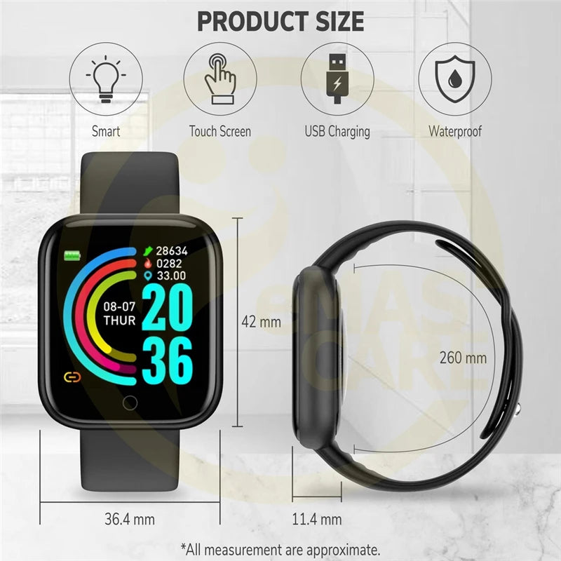 Pro Smart Watch Bluetooth Fitness Tracker Sports Watch Heart Rate Monitor Blood Pressure Smart Bracelet for Android IOS