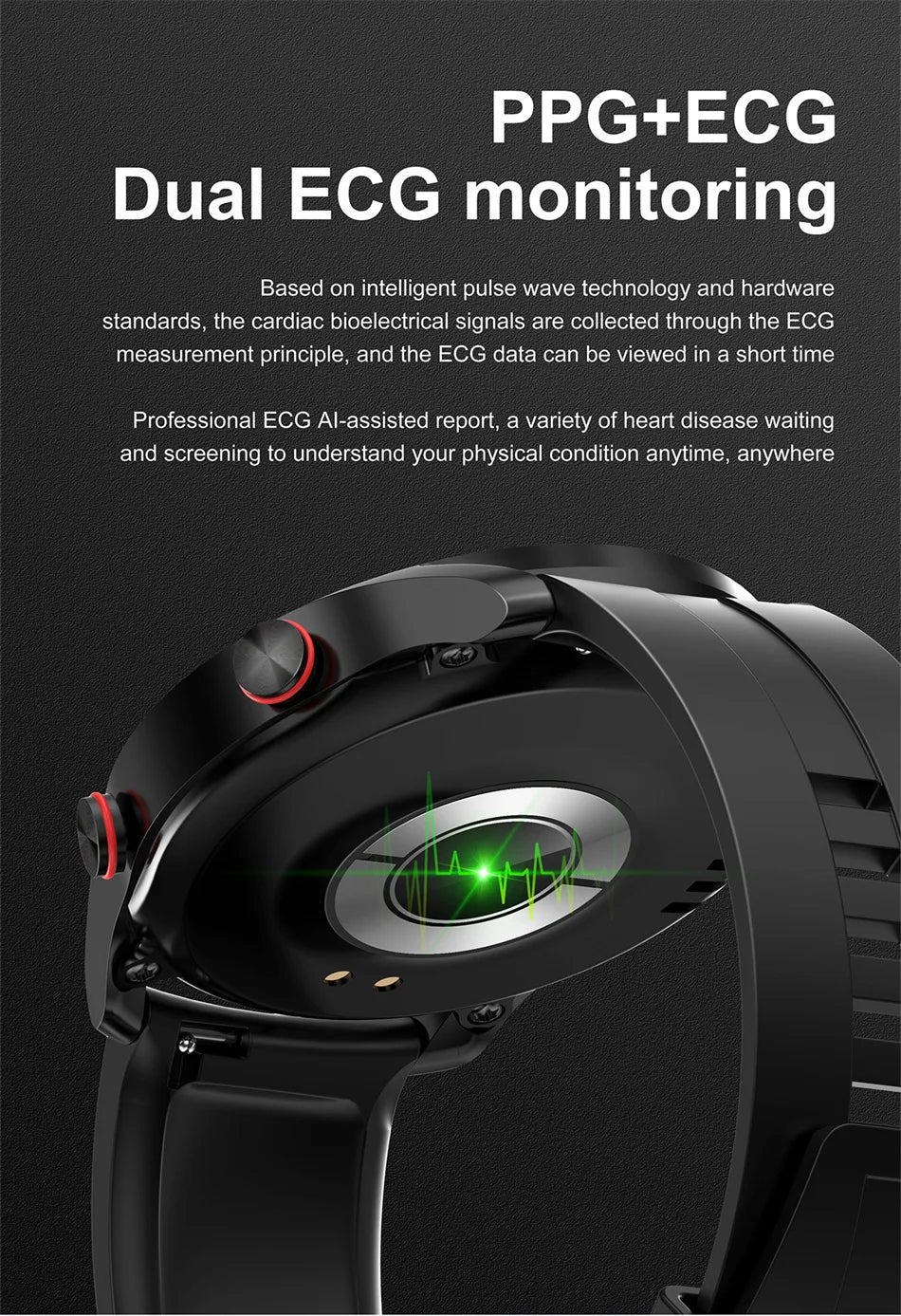 2024 New Bluetooth Call Smart Watch Men Full Touch Screen Sports Fitness Tracker Waterproof ECG+PPG Smartwatch For Android IOS