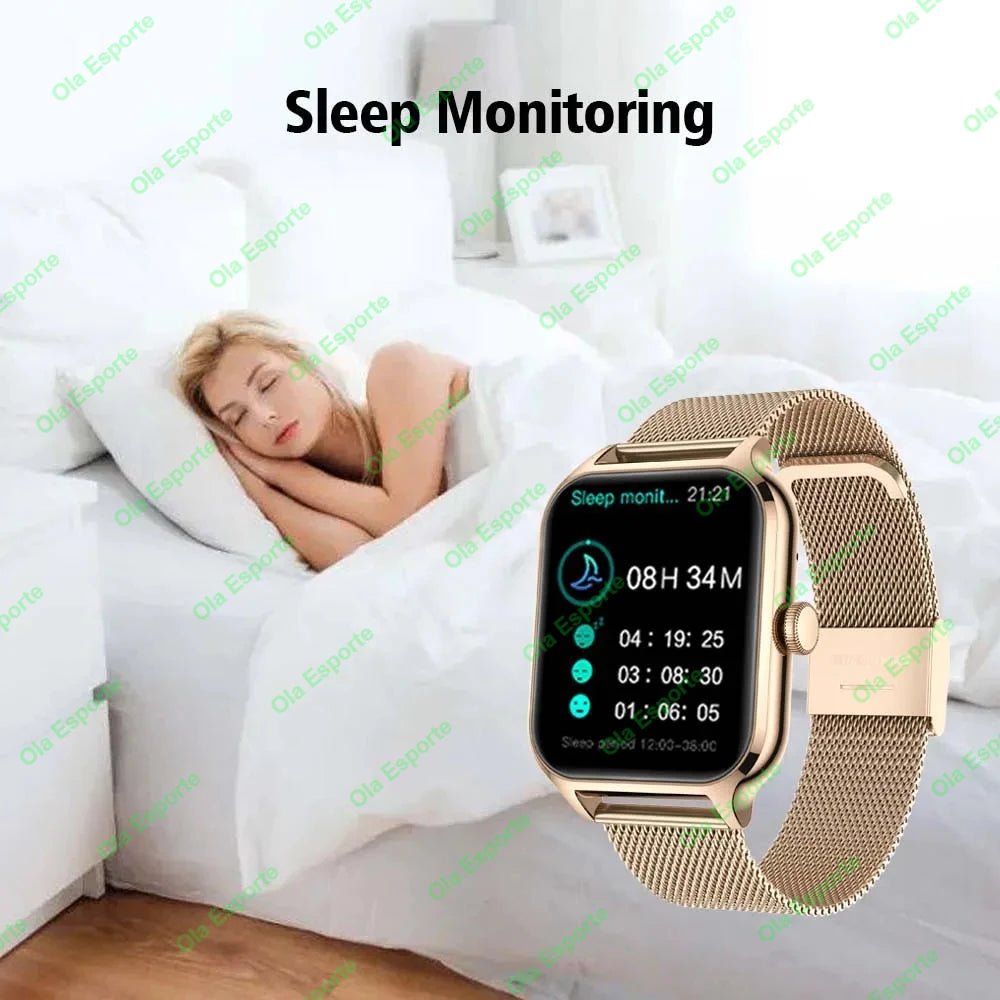 2024 New in 1.75" Women Smartwatch Bluetooth Call Heart Rate Blood Oxygen Tracker Sport Smart Watch Women Men for IOS Androird