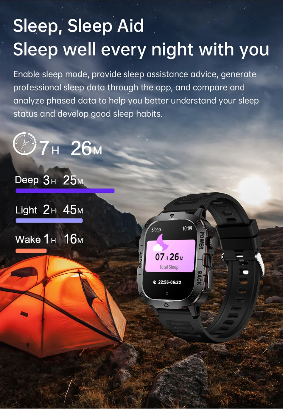 2024 New Sturdy Military Smartwatch Men Outdoor Watch 2.01Inch HD Screen AI Voice Bluetooth Call Smart Watch Men For Android IOS