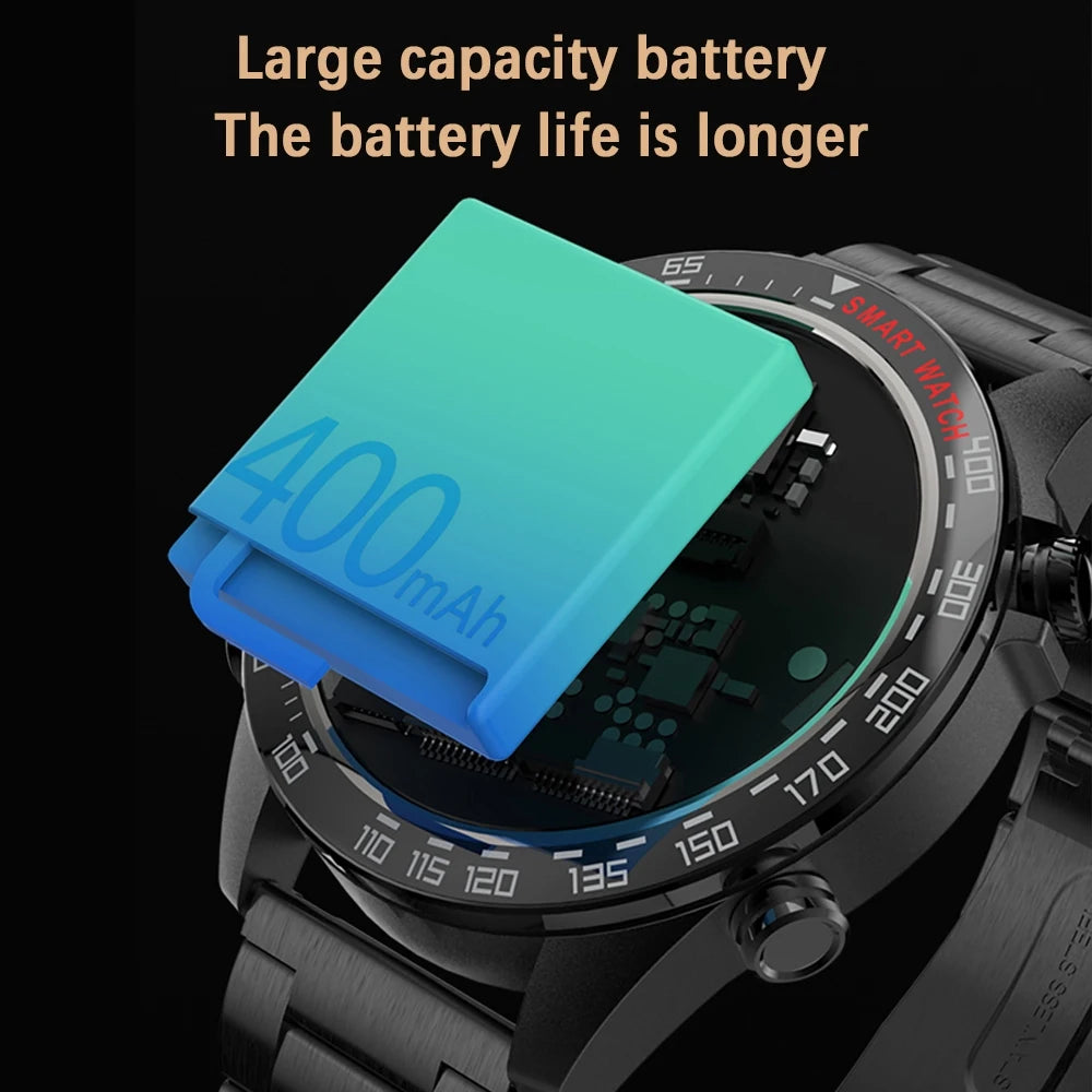 2024 New Men's Smart Watch AMOLED Screen Moment Display Time 400 MAH Ultra Capacity Battery Bluetooth Call Smartwatch Men Women